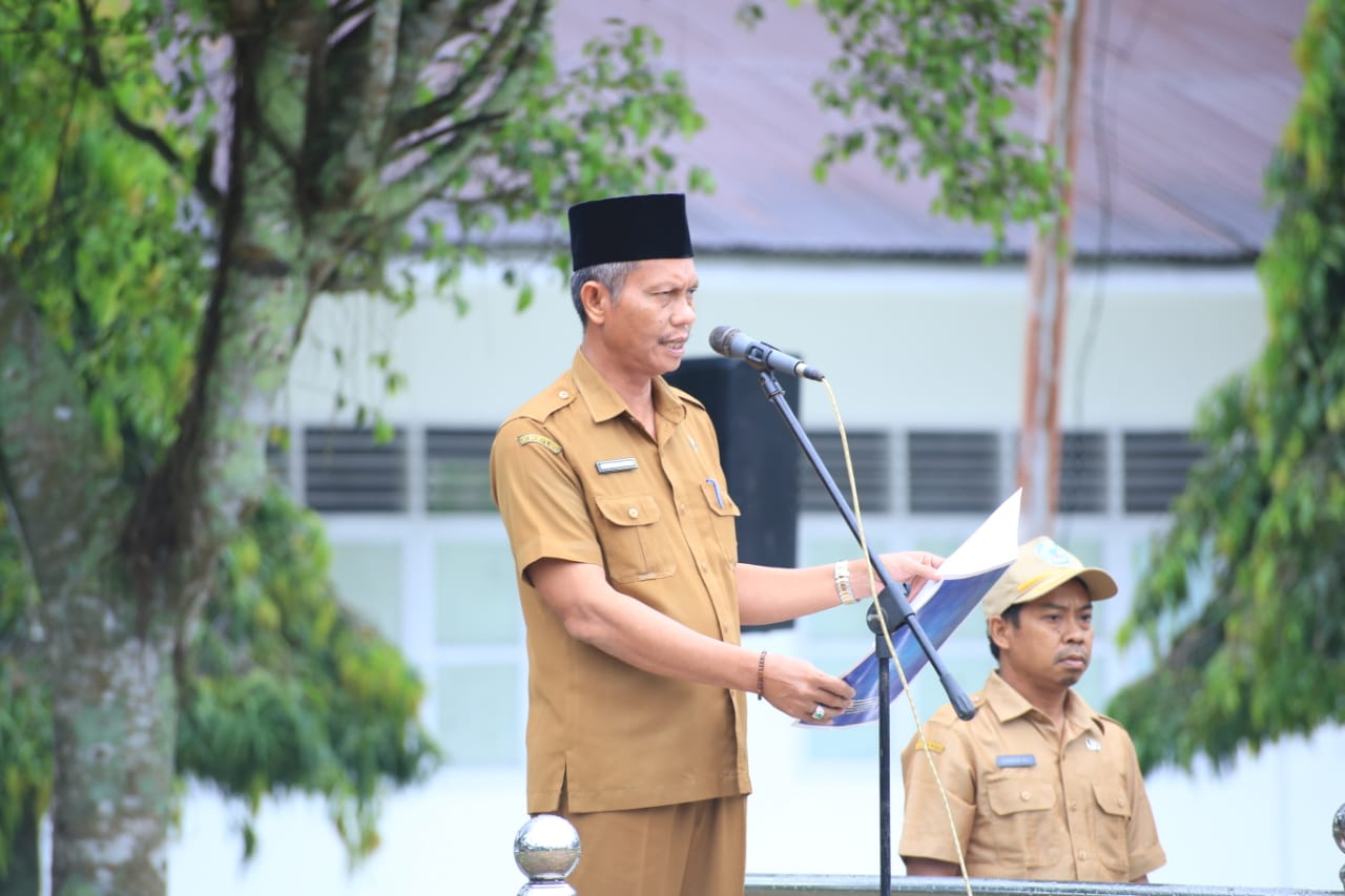 Upacara Apel Gabungan, Ini Pesan Bupati Labuhanbatu Kepada OPD Terkait Ranperda