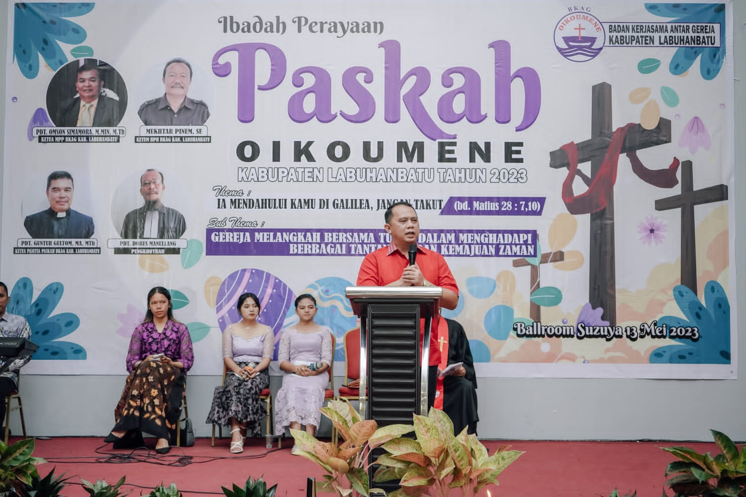 Hadiri Paskah Oikoumene, Bupati Labuhanbatu Berharap Kerukunan Umat Beragama Terus Terjaga