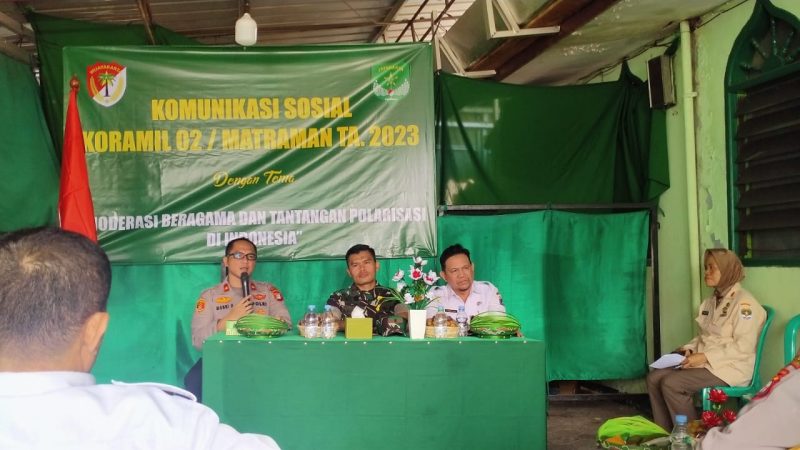 Komsos Danramil Matraman, Merajut Kebersamaan Dalam Moderasi Beragama