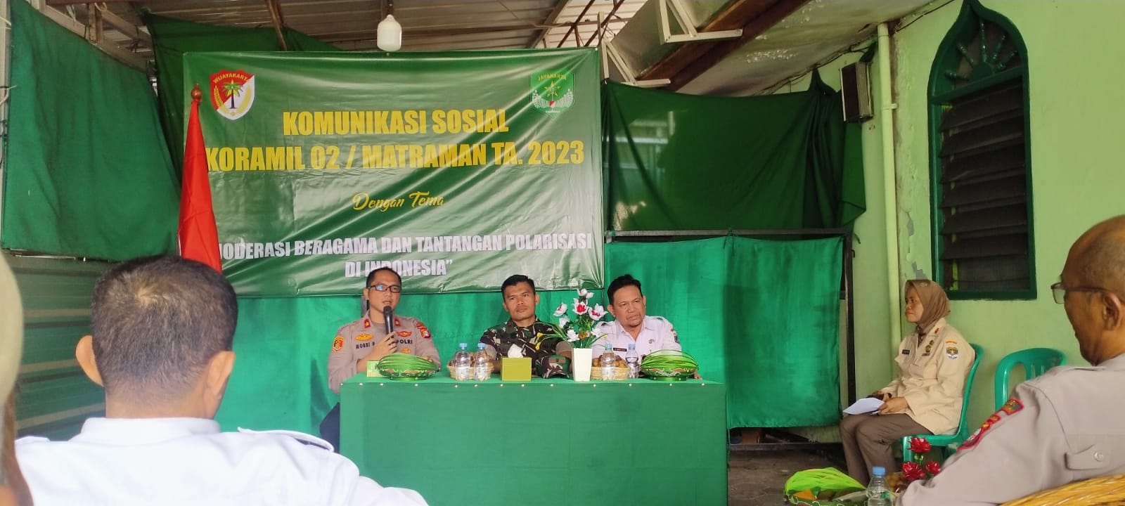 Komsos Danramil Matraman, Merajut Kebersamaan Dalam Moderasi Beragama