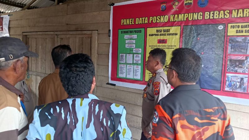 Polsek Saribu Dolok Launching Posko Kampung Bebas Narkoba Dorong Partisipasi Aktif Masyarakat