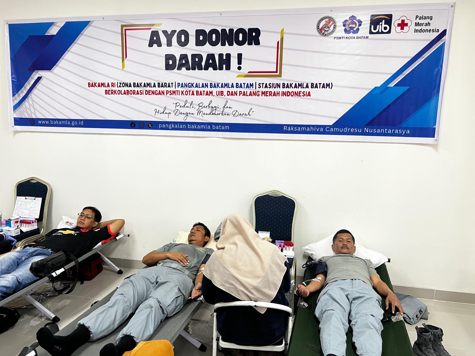 Jelang HUT Bakamla RI ke-18, Pangkalan Bakamla Batam Gelar Donor Darah