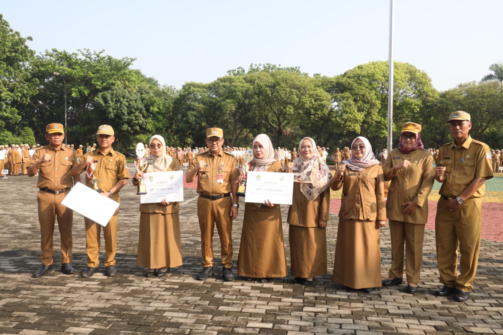 Pj. Wali Kota Apresiasi atas Peraihan Penghargaan Perangkat Daerah saat Apel