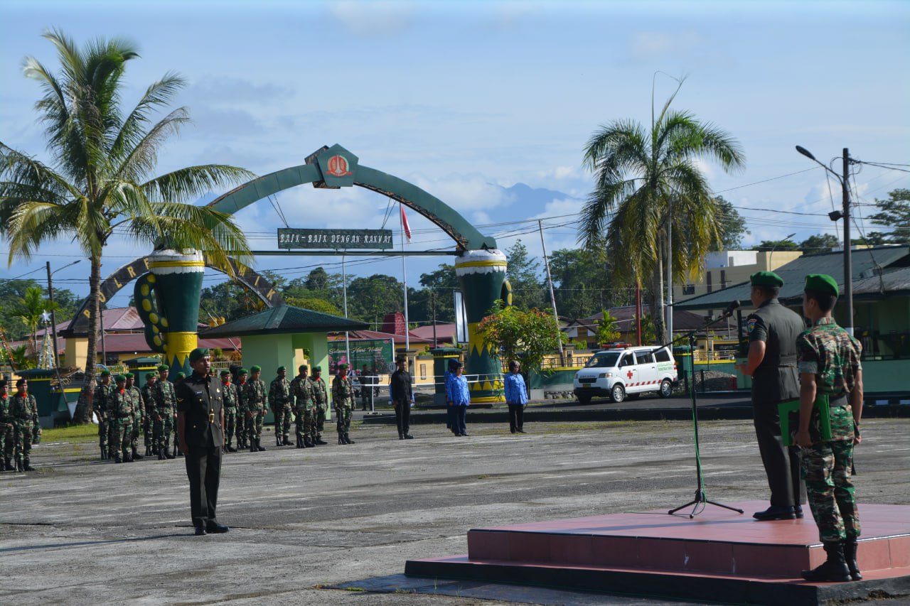 Dandim 1710/Mimika Pimpin Upacara Peringatan Hari Juang TNI AD Ke-78 TA. 2023