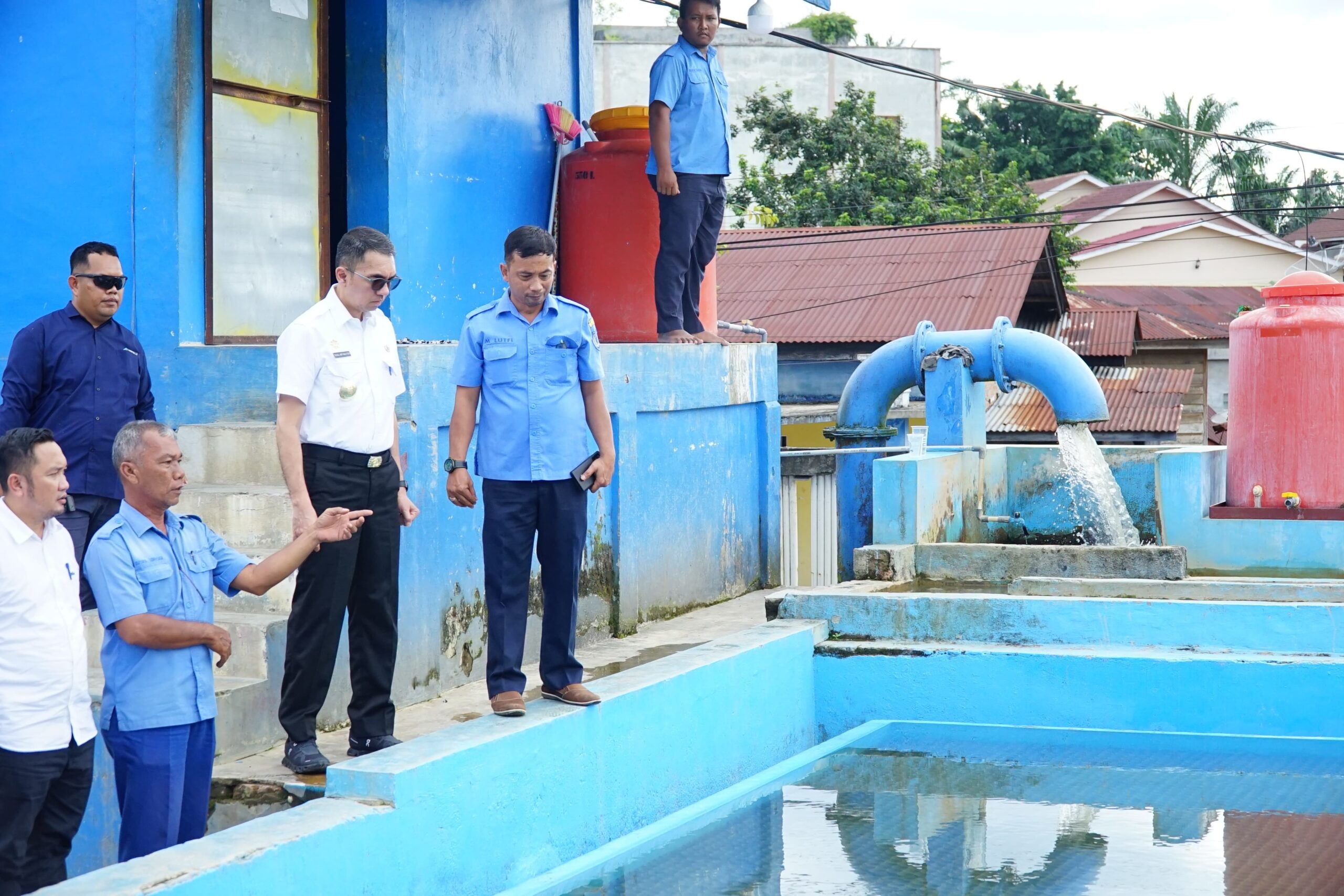 Kunjungan Kerja Ke PUDAM Tirta Bina, PJS Bupati Labuhanbatu Pastikan Kwalitas Pelayanan Publik